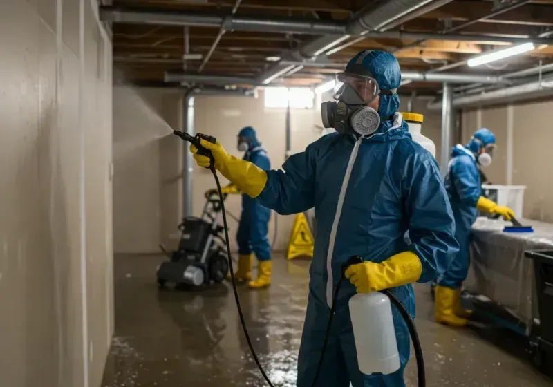 Basement Sanitization and Antimicrobial Treatment process in Tuolumne County, CA